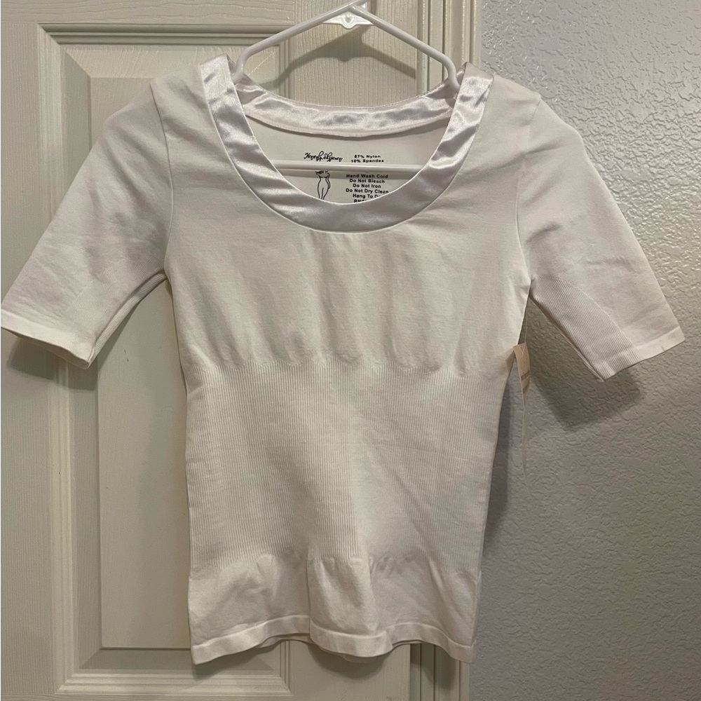 Heavenly Shapewear Arm Shaper with Tummy Control White Size Medium